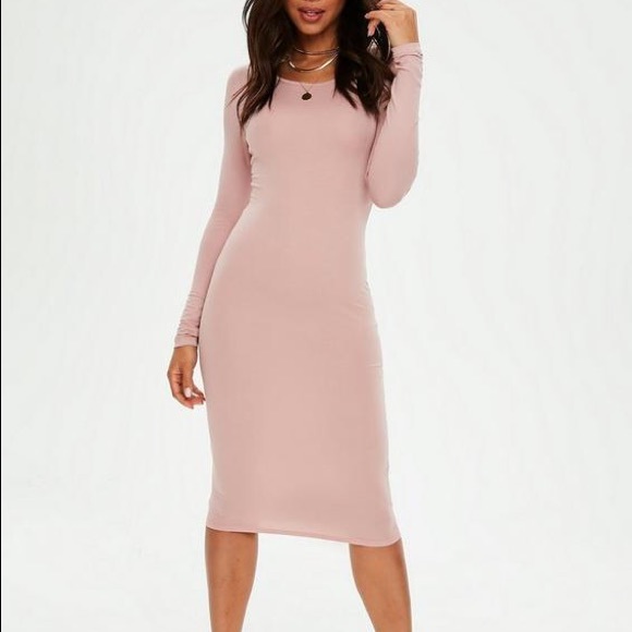 Missguided Dresses & Skirts - Pink body con Midi Missguided Dresses & Skirts - Pink body con Midi